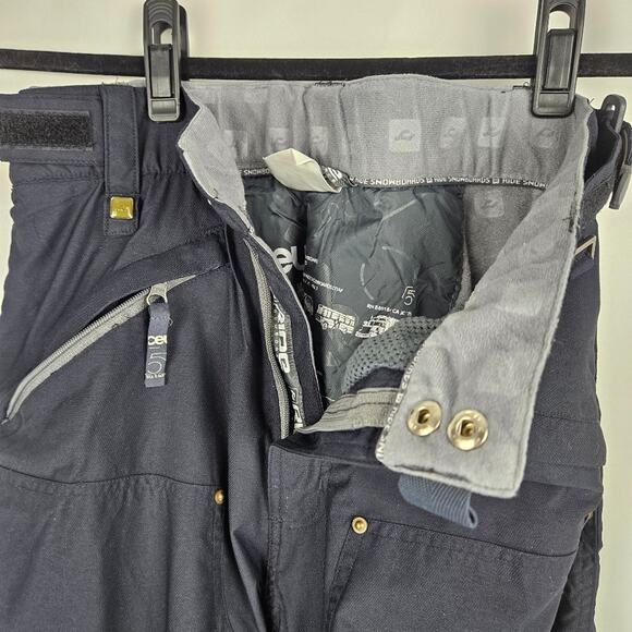 Ride Snowboards Black Ski Snow Cell 5 Series 28 x 28 Unisex Waterproof Pants - Picture 6 of 13